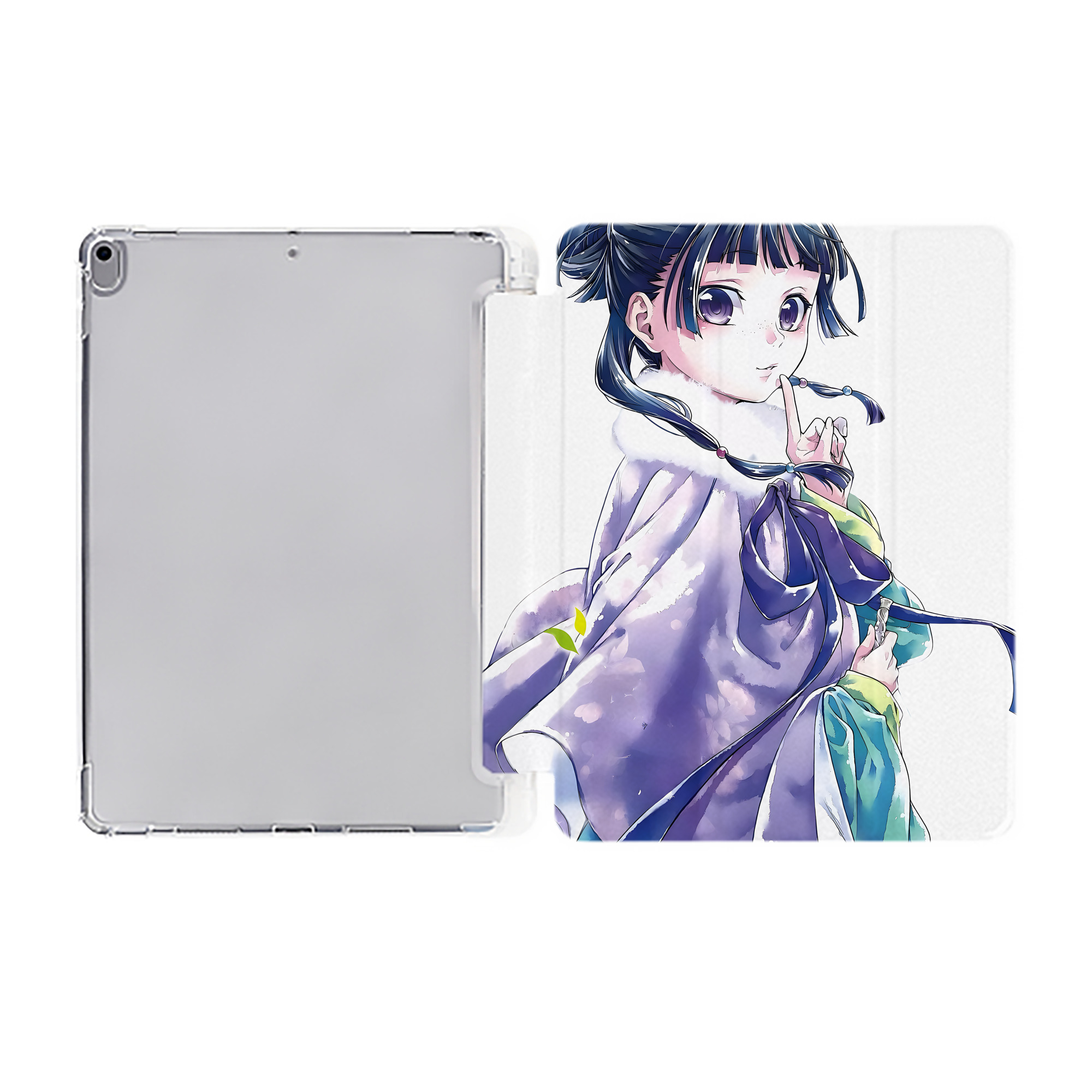 （画像用） 薬屋のひとりごと The Apothecary Diaries IPad ケース ペン収納付き 三つ折りスタンド PUレザー×シリコン 対応機種9.5/10.5/10.9インチ